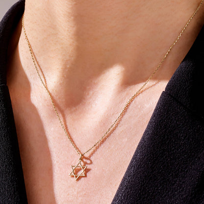 Star of David Necklace in Gold