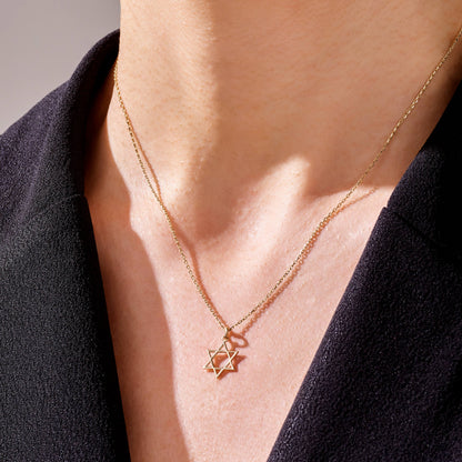 Star of David Necklace in Gold