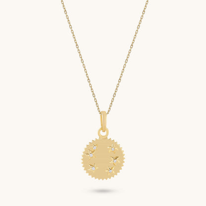 Stars Coin Necklace - Gold Vermeil