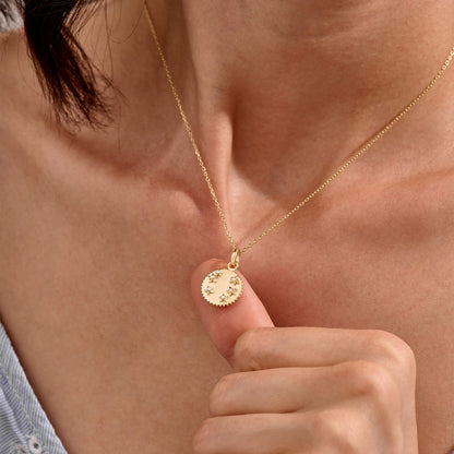 Stars Coin Necklace - Gold Vermeil