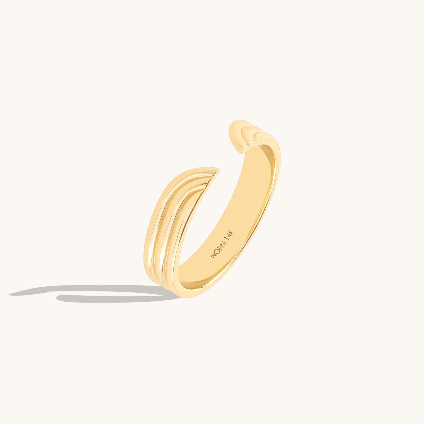 Streamline Open Ring in Gold