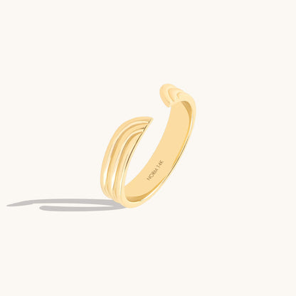 Streamline Open Ring in Gold