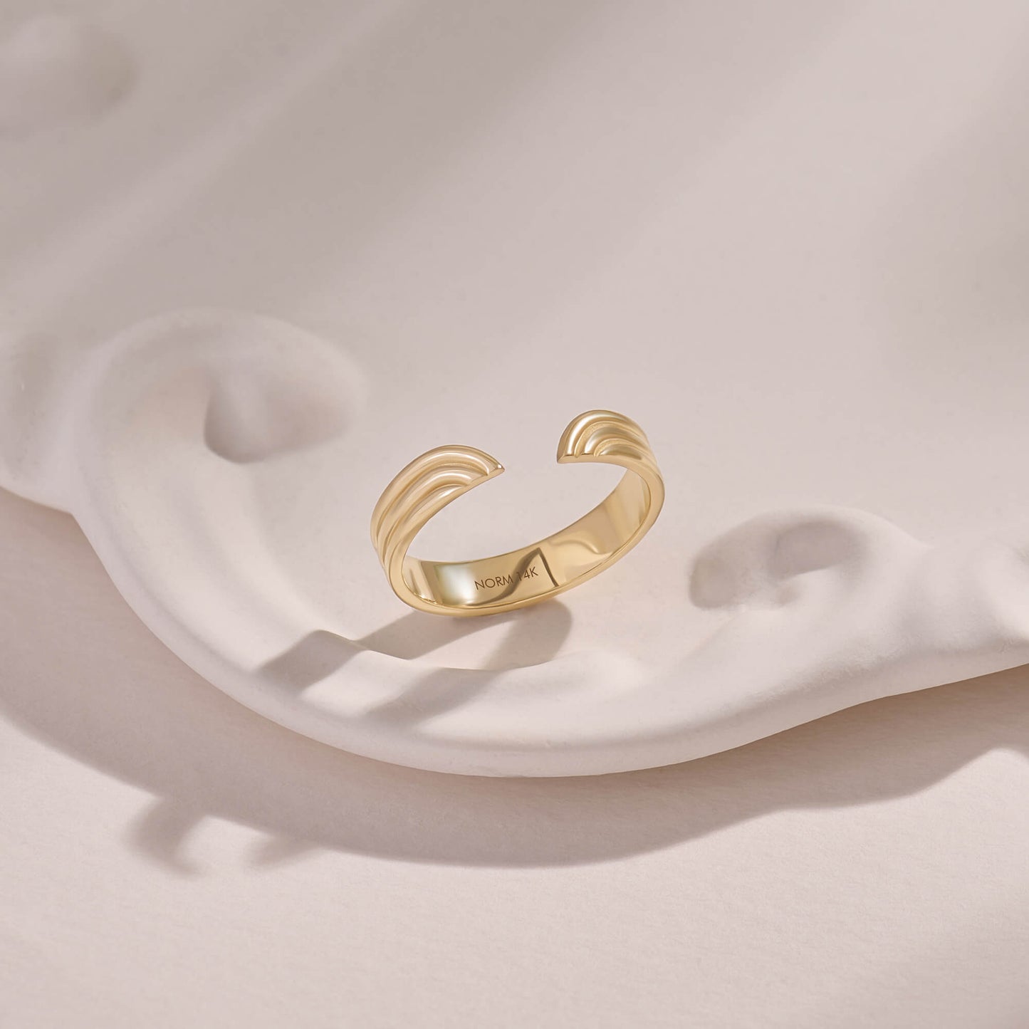 Streamline Open Ring in Gold