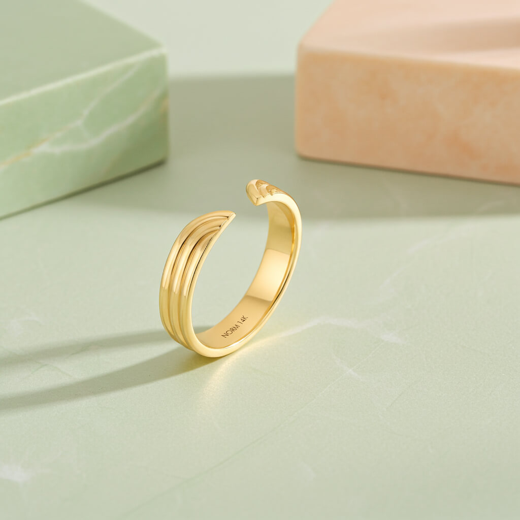 Streamline Open Ring in Gold