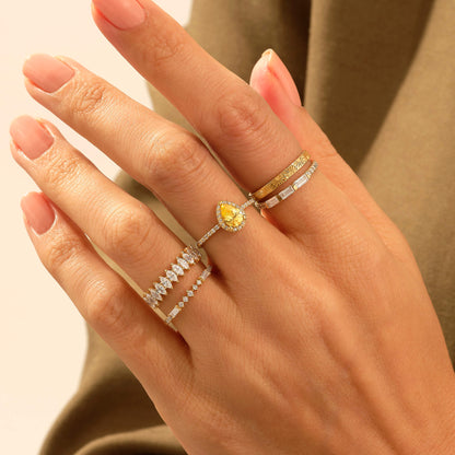 Sun Band Ring in Gold