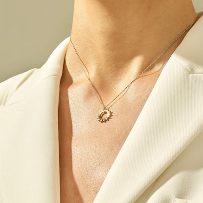 Sun Necklace in Gold