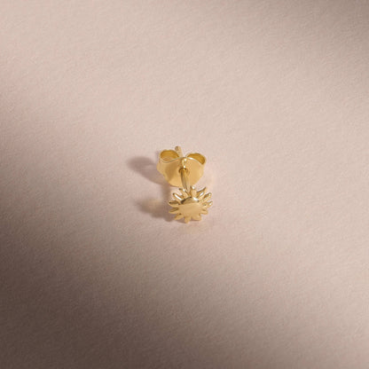 Sun Stud Earrings in Gold