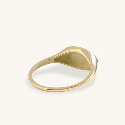 Sun and Moon Signet Ring in Gold