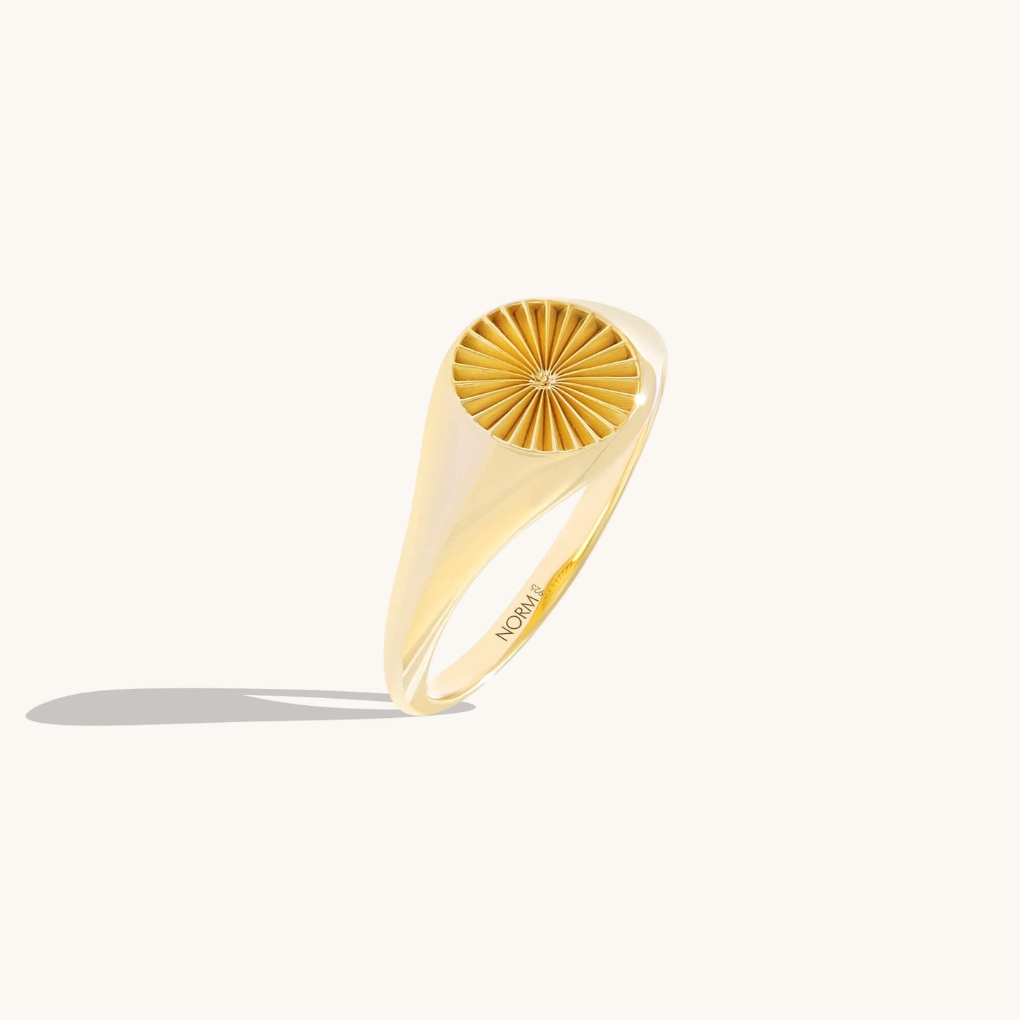 Sunbeam Signet Ring - Gold Vermeil