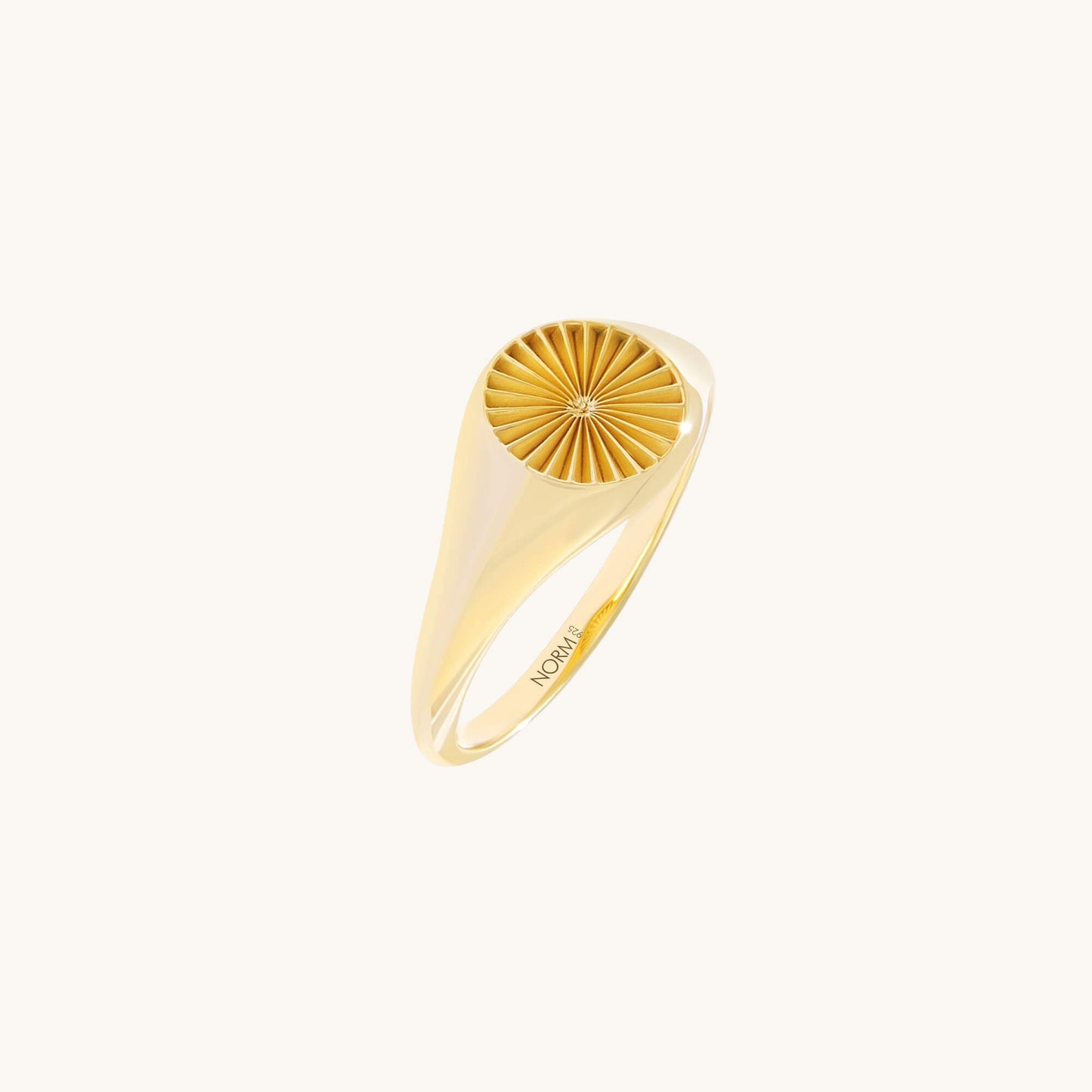 Sunbeam Signet Ring - Gold Vermeil
