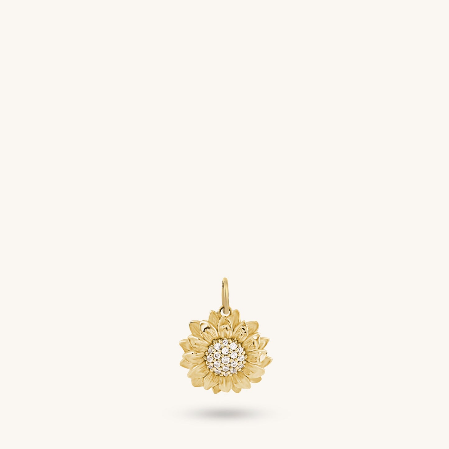 Sunflower Necklace in Gold