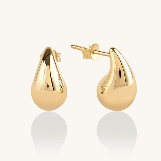 Teardrop Earrings in Gold