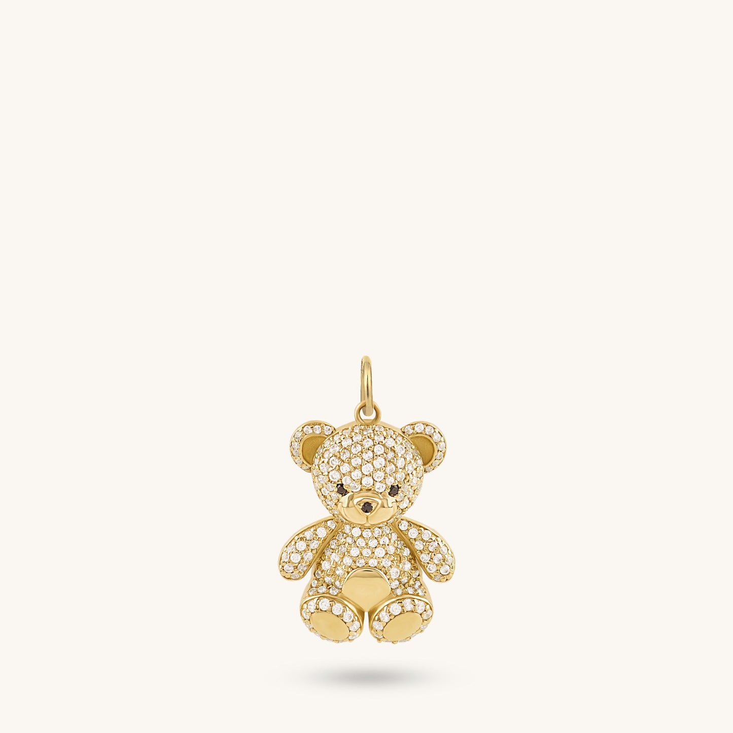 Teddy Bear Necklace in Gold