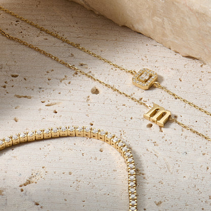 Tennis Bracelet in Gold