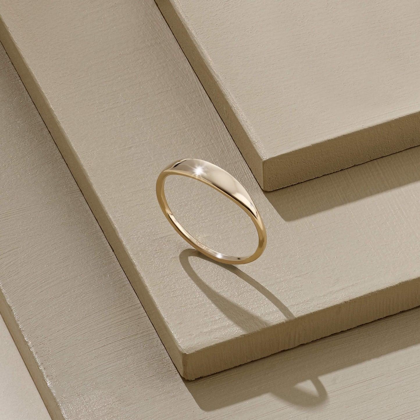 Tiny Signet Ring in Gold