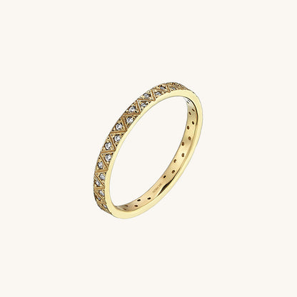 Triangle Band Ring in Gold