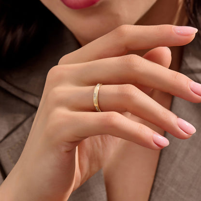 Trio Diamond Band Ring in Gold