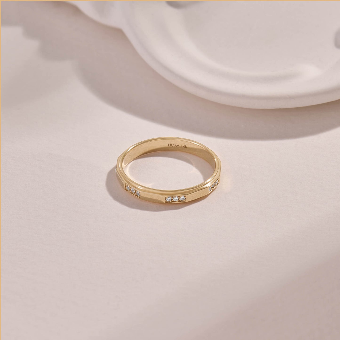 Trio Diamond Band Ring in Gold