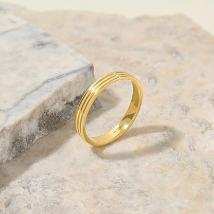 Triple Band Ring - Gold Vermeil