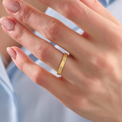 Triple Band Ring - Gold Vermeil