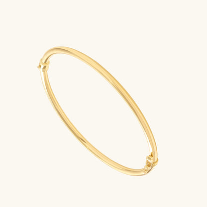 Tube Bangle Bracelet in Gold