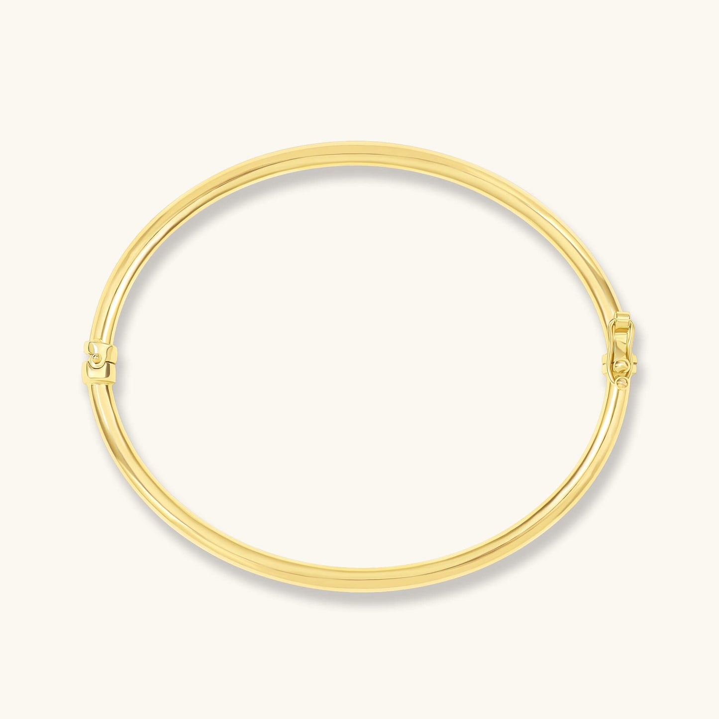Tube Bangle Bracelet in Gold