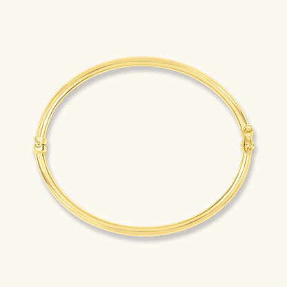 Tube Bangle Bracelet in Gold