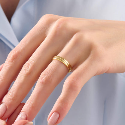 Twin Band Ring - Gold Vermeil