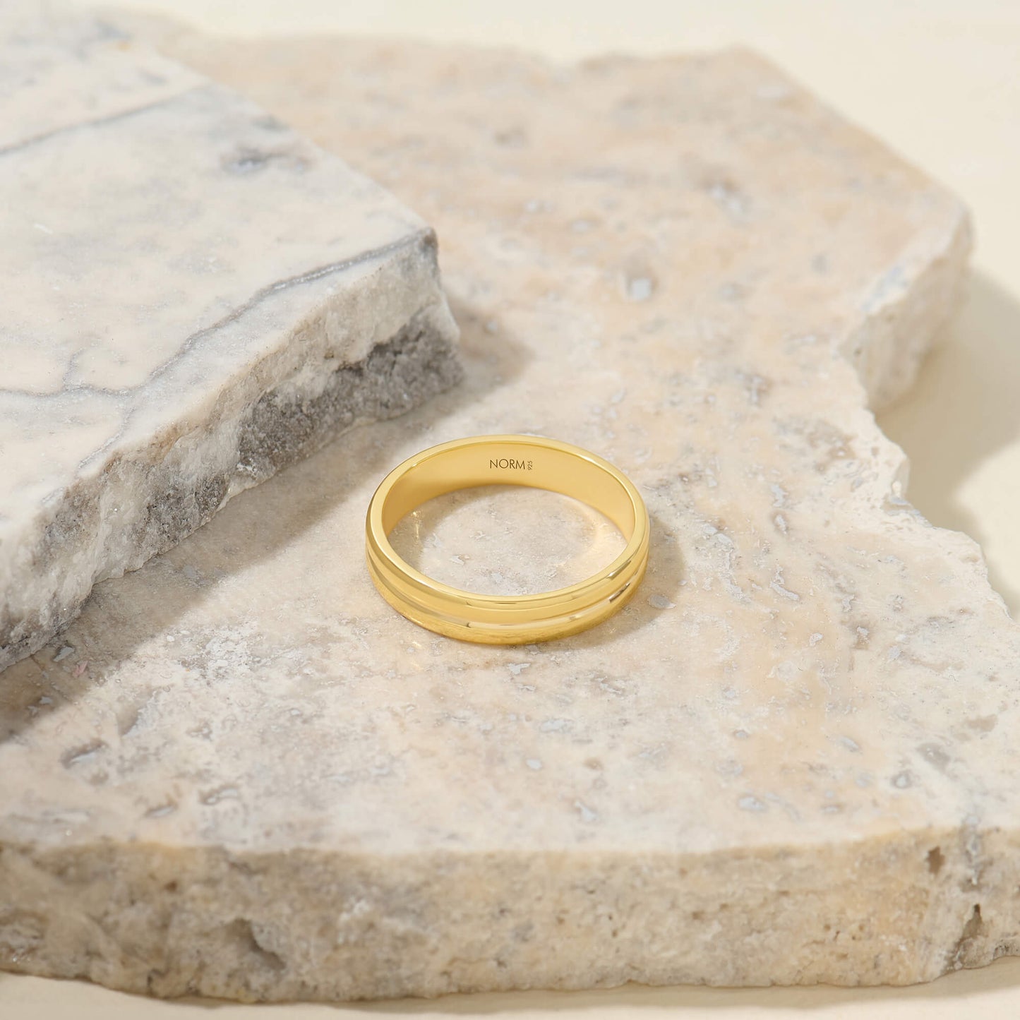 Twin Band Ring - Gold Vermeil