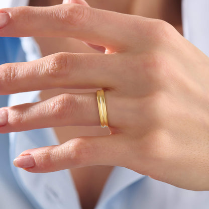 Twin Band Ring - Gold Vermeil