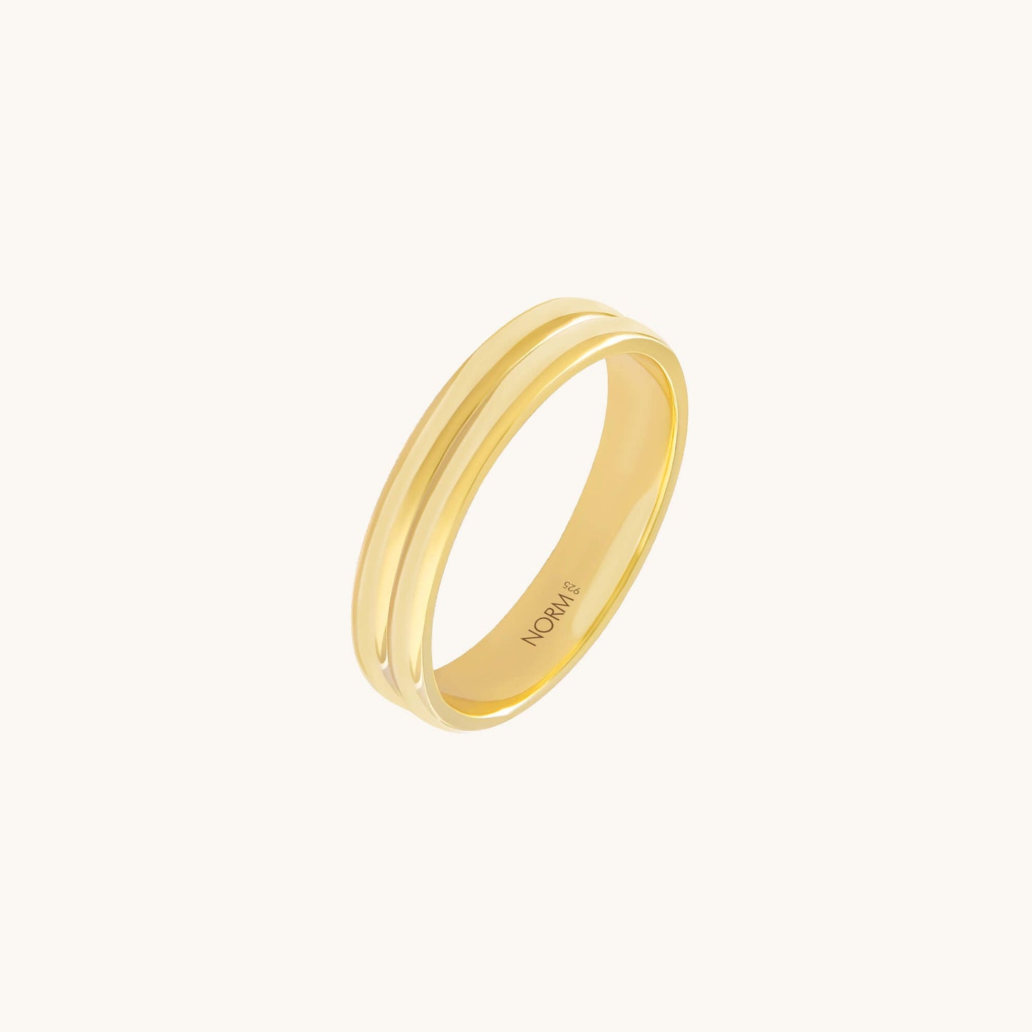 Twin Band Ring - Gold Vermeil