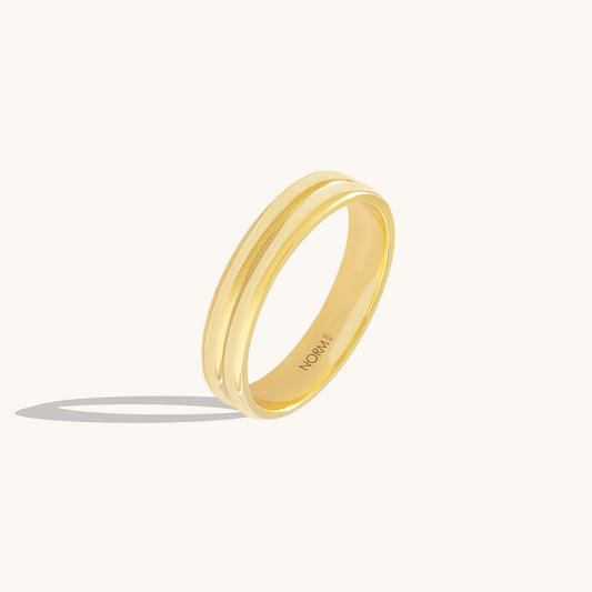 Twin Band Ring - Gold Vermeil