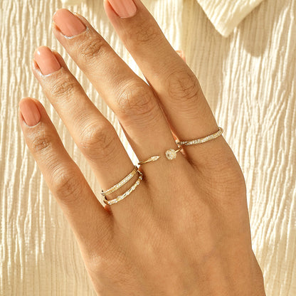 Twisted Eternity Ring in Gold