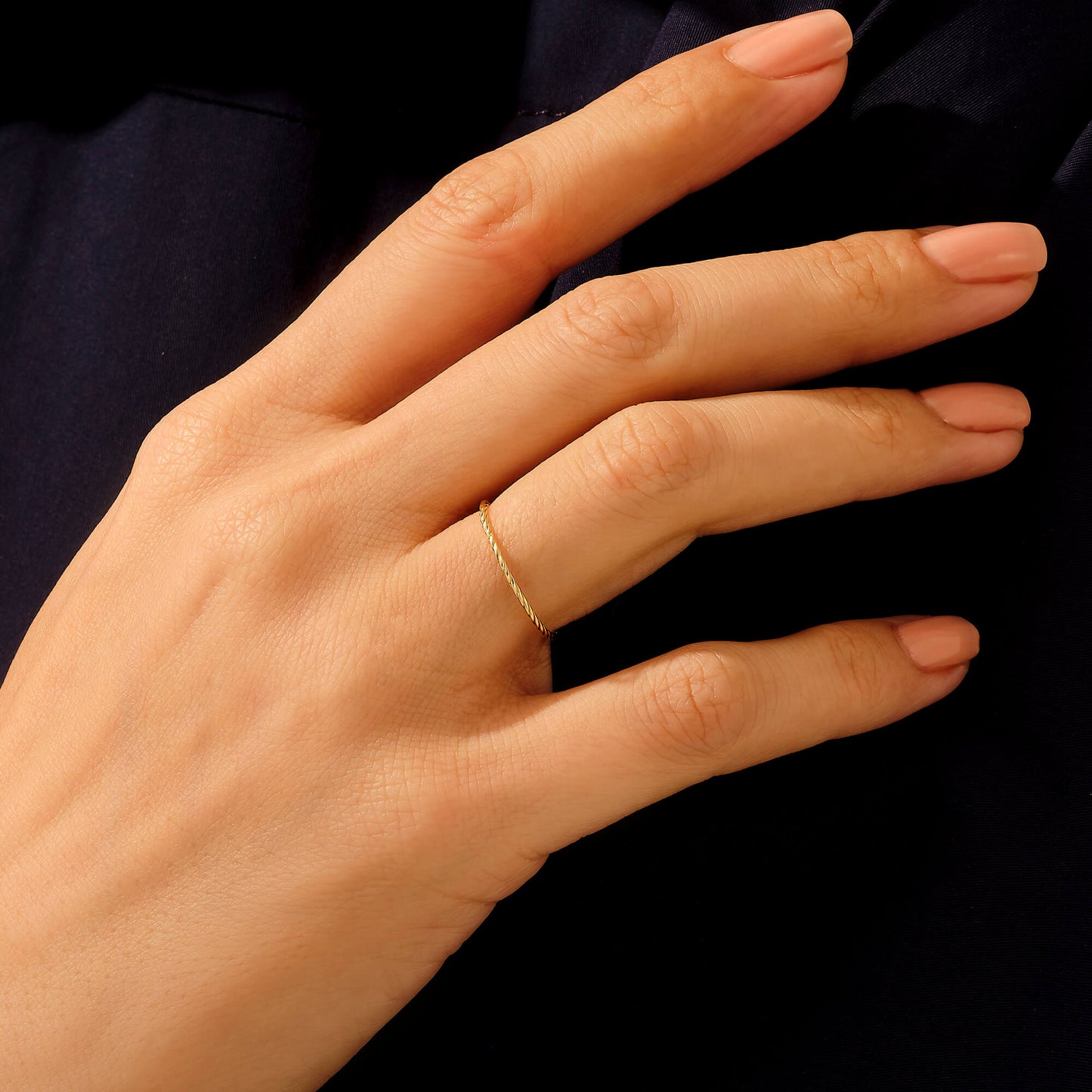 Twisted Ring in Gold