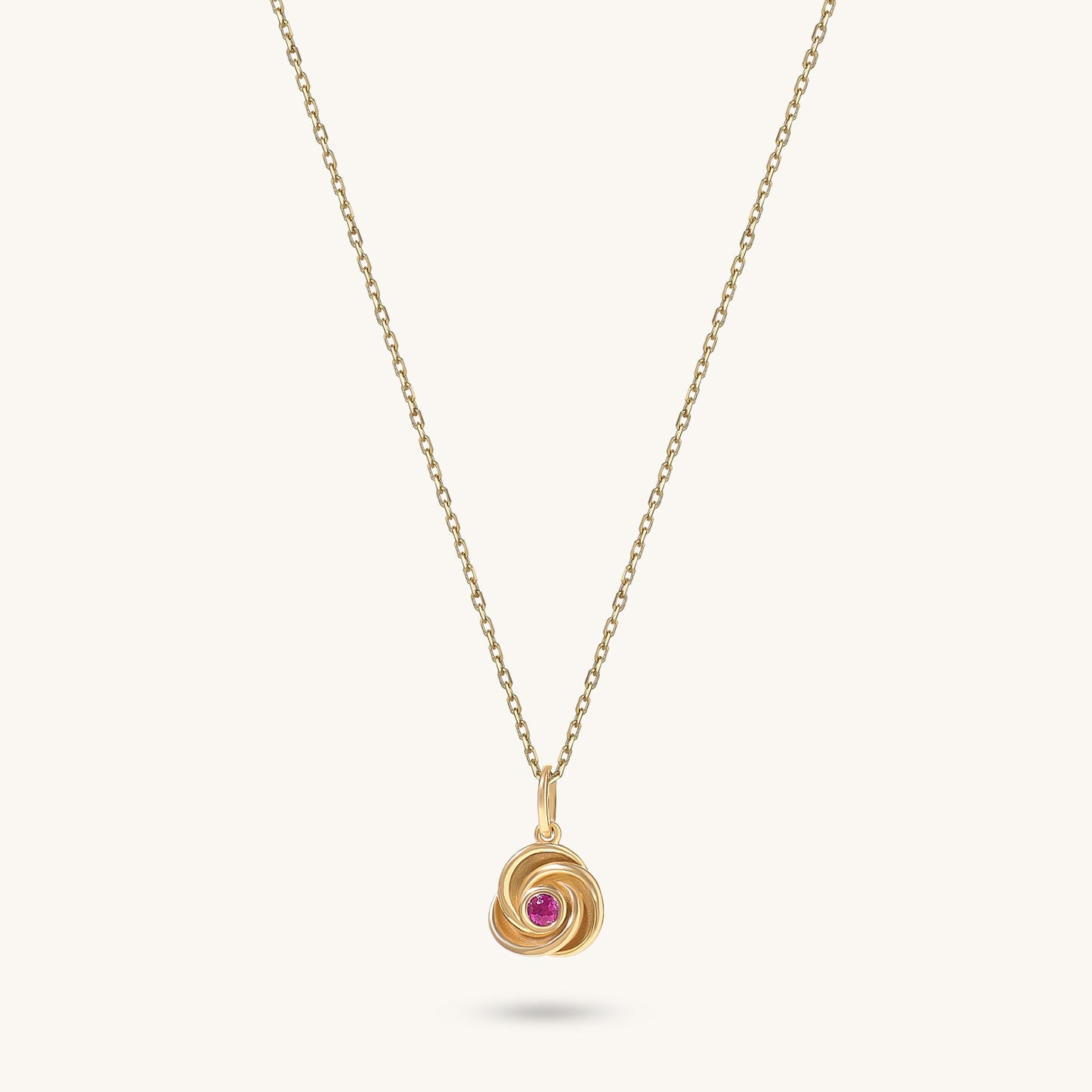 Vintage Knot Necklace in Gold