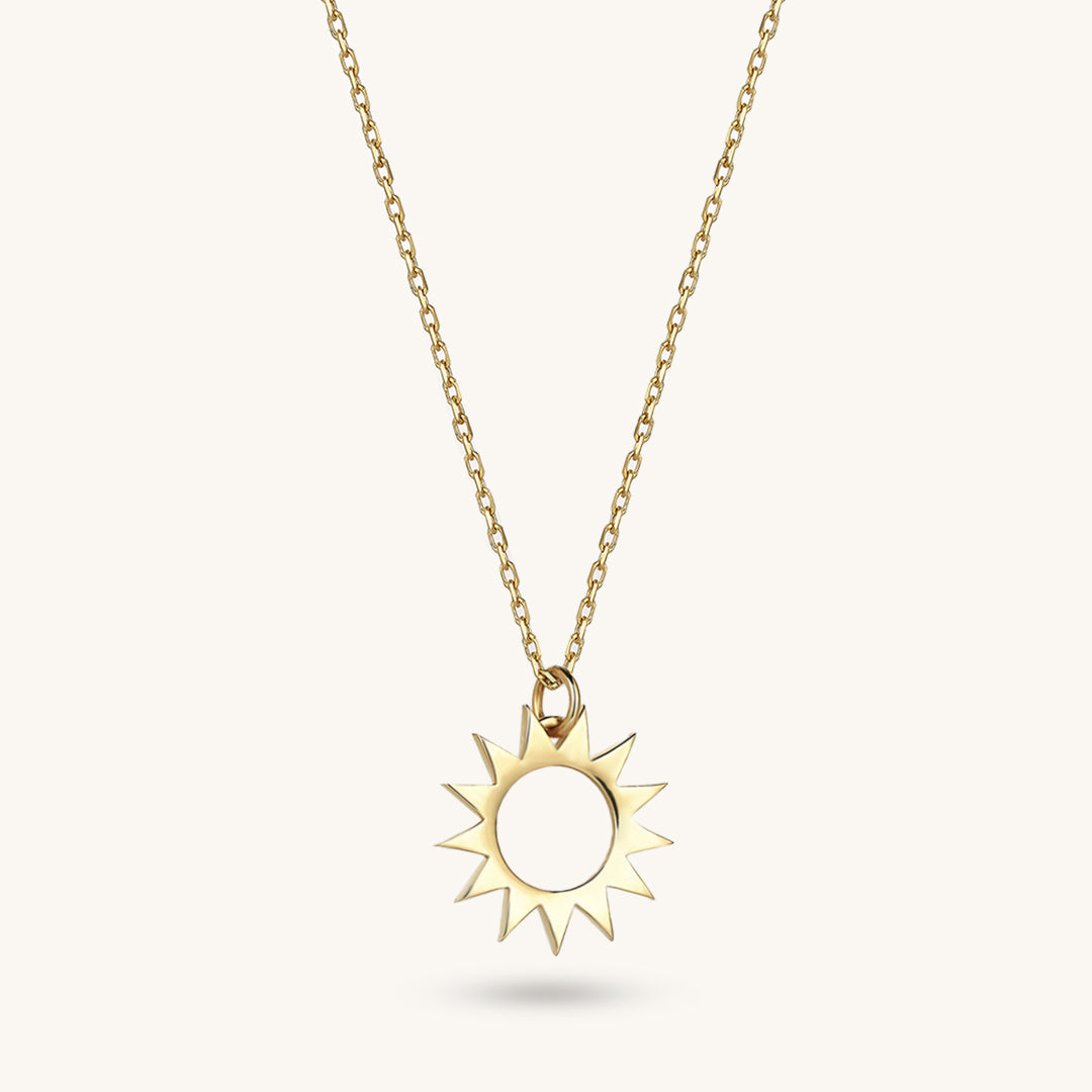 Sun Necklace in Gold