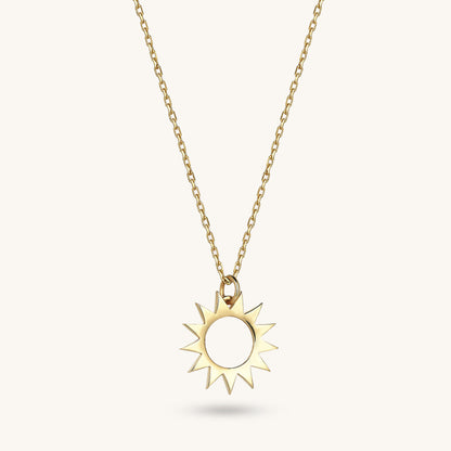 Sun Necklace in Gold