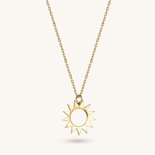 Sun Necklace in Gold
